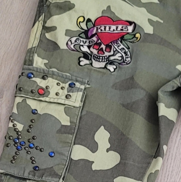 Vintage Ed Hardy Tattoo Cargo Pants - 29 - Picture 2 of 8